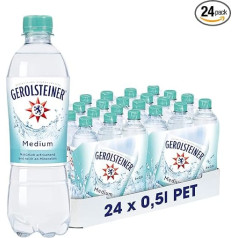 Gerolsteiner Medium, vienkartinis, (24 x 0,5 litro), 500 ml (24 vnt.)
