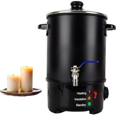 HENYEER vaško lydytuvas žvakių gamybai, 6 l elektrinis didelis vaško lydymo puodas, 