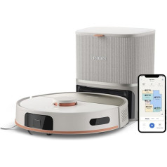 PHILIPS Homerun 5000 serijos dulkių siurblys-robotas, dvigubas rotacinis šluostymas, siurbimas ir šluostymas, 10 000 Pa siurbimas, automatinio ištuštinimo stotelė su 