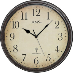 AMS 5962 Metalinis antikvarinis radijo sieninis laikrodis