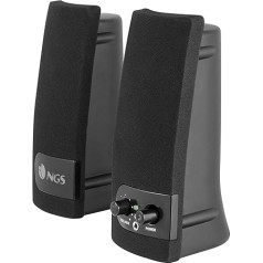 NGS SB150 Soundband 2.0 USB maitinamas multimedijos garsiakalbis - sidabrinės/juodos spalvos