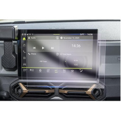 GAFAT [Facelift 2025] Dacia Spring Electric EV 2025 2026 10,1 colio navigacijos apsauginė plėvelė, Dacia Spring nuo 2025 m. Nano ekrano apsauga jutikliniam ekranui, atspari smūgiams, 6H apsauga nuo įbrėžimų [2 vnt.]