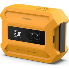 dwndpump 20 PSI aukšto slėgio elektrinis SUP siurblys, išmanioji dviejų pakopų pripūtimo funkcija, automatinis išjungimas, įkraunamas nešiojamasis irklenčių siurblys, skirtas stovėti ant irklenčių, valtims, palapinėms