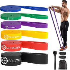 Pasipriešinimo juostos, fitneso juostos, Pull-Up pasipriešinimo juostos, puikiai tinka kūno tempimui, jėgos trikovei