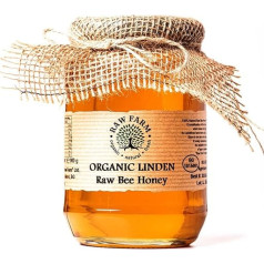 Raw Farm 900 g žalio ekologiško liepų žiedų bičių medaus