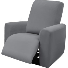 ‎Rofasvco ROFASVCO Cool sofos užvalkalai, elastingi, 4 dalių, sofos atlošo užvalkalai su porankiais, neslystantys, skalbiami, didelis atlošo užvalkalas su elastinga apačia (1 vieta, šviesiai pilka)