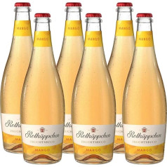 Rotkäppchen Fruchtsecco Mango (6 x 0,75 l) - putojanti alternatyva, pasižyminti vaisiniu švelnumu.