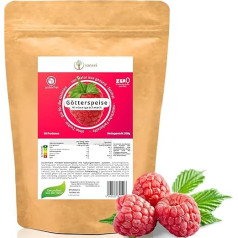 SANSEI želė, 350 g, iki 50 porcijų, be cukraus, be glitimo, be riebalų, be angliavandenių (aviečių)