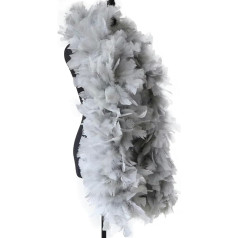 2 metrai, 200 g, ruda kalakuto plunksnų boa, didelė, pūkuota plunksnų skarelė, skirta amatams, cosplay kostiumams, drabužiams, plunksnų boa, frather (spalva: 02, dydis: 2 metrai) - 2 metrai - 11