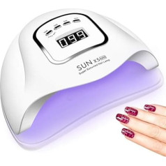 BEENLE UV LED nagų lempa 150W Profesionalus nagų džiovintuvas, gelinis nagų lakas, UV nagų šviesa su 4 laikmačio nustatymais, nagų lako kietinimo gelinis LED džiovintuvas, profesionalūs nagų meno įrankiai su au