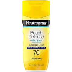 Neutrogena Beach Defense SPF 70 losjonas (apsauginis kremas nuo saulės) iš JAV