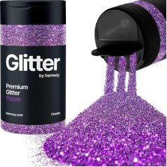 Hemway Purple Glitter Chunky 130 g / 4,6 oz miltelių metalo dervos amatų blizgučių dribsnių dribsniai epoksidinių puodelių, plaukų veido kūno akių nagų meno festivalis