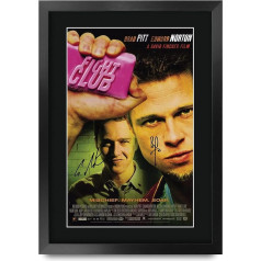 HWC Prekybos Fightclub A3 įrėminti pasirašė spausdinti autografai nuotraukų spausdinti nuotraukų ekranas dovana Brad Pitt Ed Norton kino gerbėjų