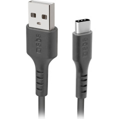 SBS Kabelis USB-A - USB-C 1,5 m - juodas