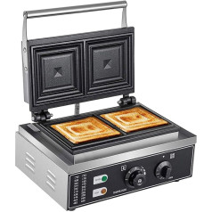 czyuRachel Sumuštinių keptuvė, 1500 W nesvylanti sumuštinių skrudintuvas, 0~5 minučių sumuštinių kepimo aparatas, Panini spaudos keptuvė duonai, skrudintuvas, vaflių kepimo aparatas 2 sumuštiniams