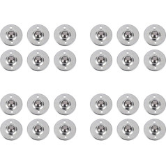 Plawee 24 vnt. -16B 5/8 Fuss Lager Stahl Roller Ball Flansch konvejerio perdavimo įrenginys