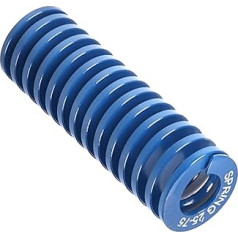 Metallfedern, Federn suspaudimo spyruoklė, 25 mm OD 12,5 mm ID 80 mm ilgio spiralinio štampavimo lengvos apkrovos suspaudimo liejimo liejimo spyruoklė 3D spausdintuvų priedams mechaninei įrangai mėlynas tonas 1 vnt.