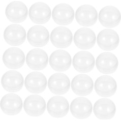 TOYANDONA 50Stücke Transparente Kunststoffkugeln Füllbare Runde Kapseln für Bastelprojekte Dekoration und Spielzeugbälle für Partys und DIY Projekte