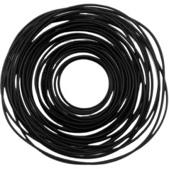 YQVEOT 1 Beutel 0,5/0,6/0,7/0,8 mm Uhren-O-Ring, wasserdichter Gummi, Uhrenrückwand, Dichtungen, Uhrenreparaturwerkzeug for Uhrmacher-Werkzeuge, Zubehör (0,8 mm) O-Ring-Kit(0.7mm)