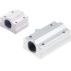 PRNDKYQZ 4 Stück Linearlager, Modell SCS6UU-SCS20UUU, SCS8LUU-SCS20LUU, Länge 6-20 mm, tinka naudoti su CNC įrenginiais, 3D spausdinimo įrenginiais, mašinomis (SCS16LUU)