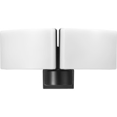 TOS DUO LED 2x20W dvigubas sodo prožektorius, 2x1600lm, IP65, 4000K, PC, juodas