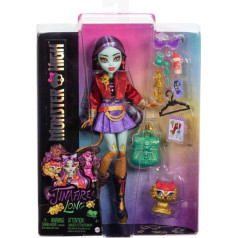 Monster high jinafire ilga lėlė su gyvūnu