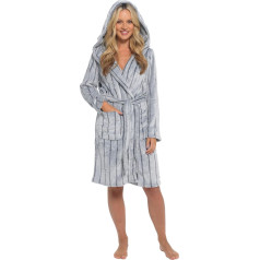 Daisy Dreamer Kuscheliger Damen-Bademantel aus Fleece, extra lang, superweich, kuschelig, samtig, Plüsch-Bademantel für Damen