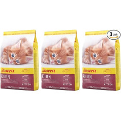 Josera Minette Kitten (3 x 2 kg) | Katės ėdalas optimaliam vystymuisi | Super Premium sausas ėdalas augančioms katėms | Pakuotė po 3 vnt.