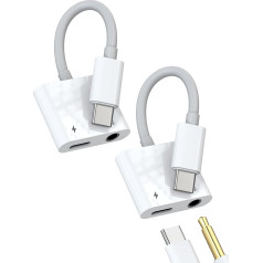 Adapteris USB C į ausinių lizdą 3,5 mm, skirtas 