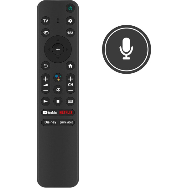 Naujas RMF-TX800U pakaitinis nuotolinio valdymo pultas SONY televizoriui XR-55X90S/P KD-43X72K KD-50X80K KD-55X80K KD-65X81K KD-75X89K KD-85X89K KD-55X85TK KD-75X85K KD-50X85K 85TK XR-55A95K XR-50X90S XR-65X95K