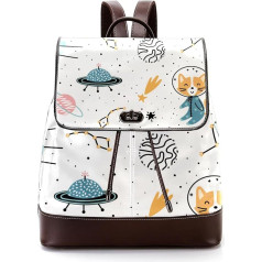 Universum Celestial Body Cat Personalizuoti mokykliniai krepšiai knygų krepšiai paaugliams, įvairiaspalviai, 27x12.3x32cm, kuprinės kuprinės