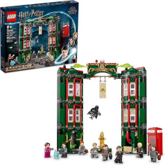 LEGO Hario Poterio Magijos ministerija 76403 konstravimo žaislų rinkinys vaikams, berniukams ir mergaitėms nuo 9 metų; kolekcinė gimtadienio dovana su 9 mini figūrėlėmis (990 detalių)