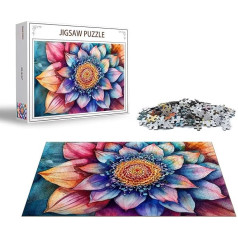 Dėlionė Mandala Dėlionė 1000 dalių tapybos medinė dėlionė suaugusiems, aukščiausios kokybės klasikinis medinis edukacinis žaidimas, klasikinis įdomus dėlionės suaugusiems, sudėtingas žaidimas Dėlionės namų dekorui Dovana x-49
