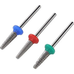 3vnt Nagelfatemittel Bits Tungsten Stahlnagelfeile Bits Professionelle Maniküre Schleifköpfe für Elektrische Schleifmaschinen
