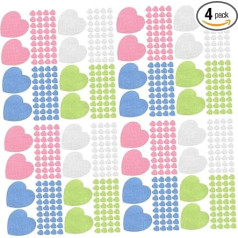 minkissy 4 Sätze Gelpolitur Nägel Drücken Aufkleber Gel Zur Nagelhautentfernung Tücher Machen Nagel-soak-off-pads Entferner-kit Einweichen Wraps Polieren Schmelzgeblasenes Tuch 800 Blatt*4