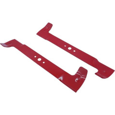 Vejos pjovimo peilių komplektas / vejapjovės denio aukšto pakėlimo sparno peilis - 102 cm pjovimo plotis - atsarginis peilis, suderinamas su AL-KO, Castelgarden, Honda, ISEKI, John Deere, Sabo, Solo, Stiga, Viking - 820043401