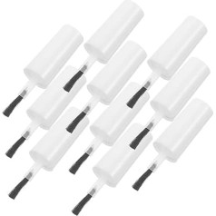 20 vienetų pakaitinių nagų lenkų teptukų rinkinys nagų aliejaus nagų gelinio lako butelių dangteliams Lengvas taikymas Minkšti šeriai Nailų šepetėlių pakaitalas namams
