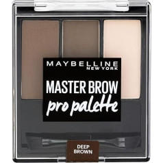 Maybelline New York Master Brow Pro paletė, 4 Deep Brown