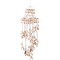 Muschel-Spieluhr Kreativer Anhänger Windspiele Muschelanhänger Elegante Muscheldekoration Hängend für Balkon Garten (zufälliger Stil)