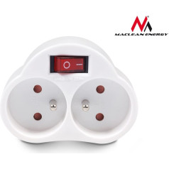 Srovės lizdas x2 su jungikliu energy mce31 3680w