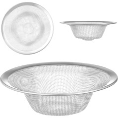 Apskritas nuotekų sietelis kriauklei STAL 110 x 35 mm skersmens