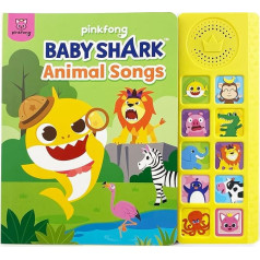 Pinkfong Baby Shark Animal Songs Sound Book | Premium 10 mygtukų skaitymo ir dainavimo, muzikos ir dainų knyga | Edukaciniai žaislai, dovanos vaikams ir mažyliams