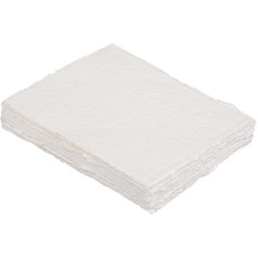 Akvarelinis popierius 300 gsm 9 x 12 colių 25 lapai Rankų darbo rankų darbo Deckle kraštų popierius Tekstūruotas mišrios žiniasklaidos šalto spaudos padėklas kaligrafijai, eskizavimui, amatams ir tapybai