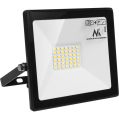 LED prožektorius , plonas 30W, šaltai baltas (6000K), IP65, PREMIUM, MCE530 CW