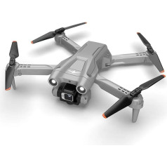 LUXWALLET Libra Light Drone - dronas su trišale kliūčių išvengimo funkcija - dronas su dviem kameromis - 480P - sulankstomas - 360° skrydžio sistema - krypties taško skrydžio režimas - pilkas
