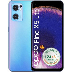 OPPO Find X5 Lite 5G išmanusis telefonas, 64 MP triguba kamera, 4500 mAh baterija, 65 W greitasis įkrovimas, 6,4 colių AMOLED ekranas, 