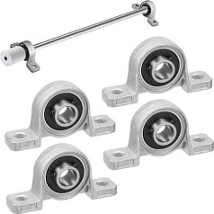 4 Stück Stehlager, 12 mm Flanschbohrung, Kugellager, Zinklegierung, Gehäuse, montierte Unterstützung für Achsenwellenmaschine, 3D-Drucker