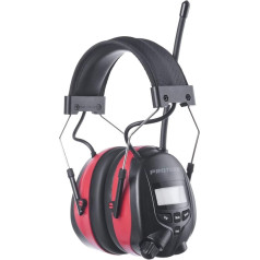 PROTEAR Skaitmeninės AM FM radijo MP3 ausinės, SNR 30 dB klausos apsaugos apsauginės ausinės, elektroninė triukšmo mažinimo klausos apsauga, skirta vejos pjovimui, geltonos spalvos