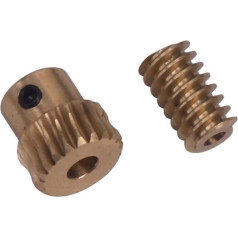 Motorritzel 2set/Modulus Kleines Untersetzungsverhältnis von 1:10 Motorausgang Kupferschneckenradgetriebe