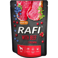 rafi su jautiena - šlapias maistas šunims - 300g